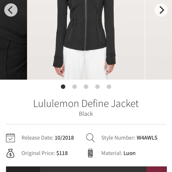 lululemon athletica Jackets & Blazers - Black size 4 lululemon define jacket